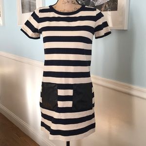 Striped  J.Crew  Dress Size XSmall. Cream & Navy